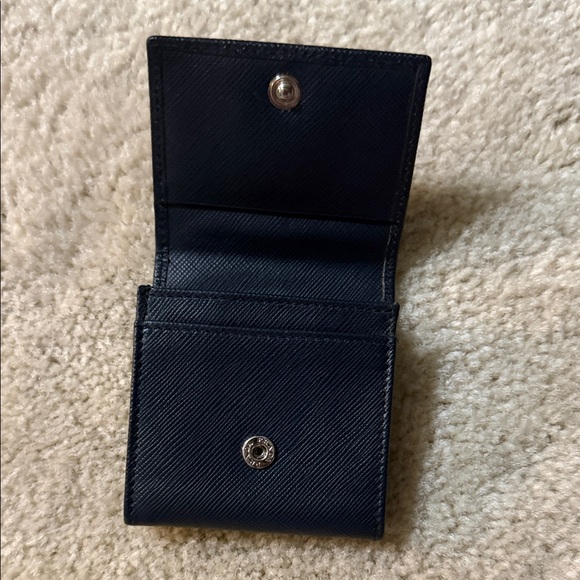 Prada Navy Leather Card Holder - Picture 4 of 5